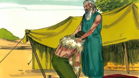 Isaac Blesses Jacob - bible story