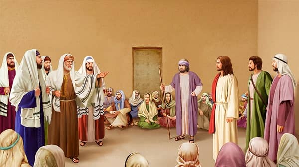 the Pharisees ask Jesus