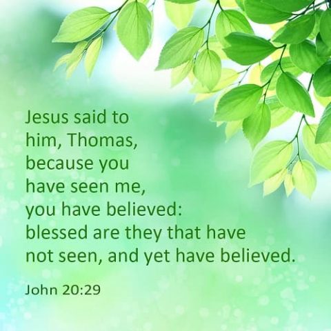 John 20:29 - Verse meaning - Blessed are They That Have Not Seen and Yet Have Believed