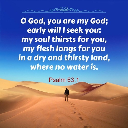 Psalm 63:1 - My Soul Thirsts for You