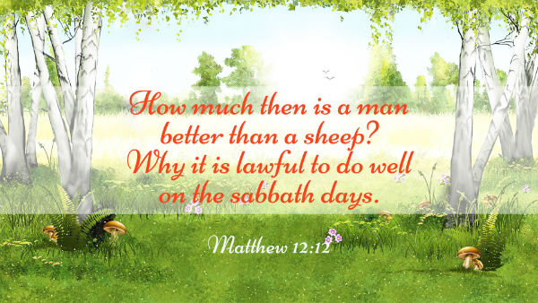 Matthew 12:12, Bible Verses about the Sabbath - In the Old and New Testament