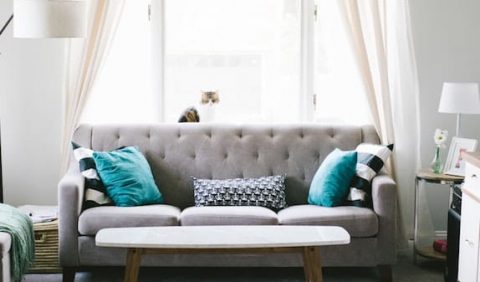 home and sofa