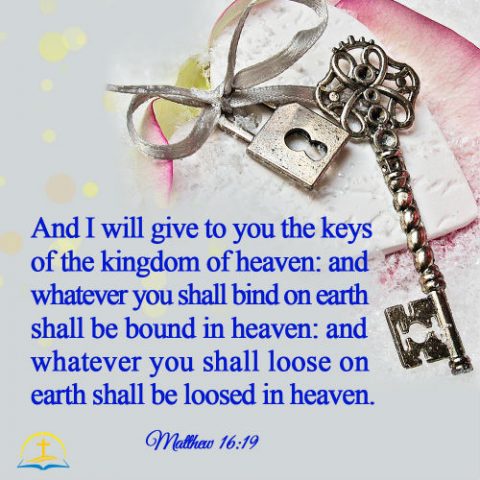Matthew 16:19 - Jesus Christ Gives Peter the Keys of the Kingdom, Bible Verse of the Day