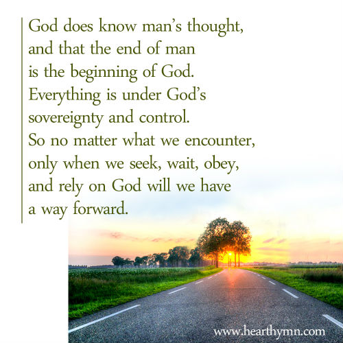 The End of Man is the Beginning of God - Inspirational Quote Image