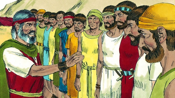 moses sent 12 people to spy out the land of canaan