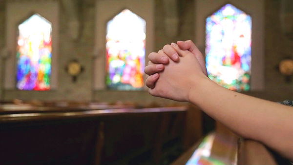 praying in the church