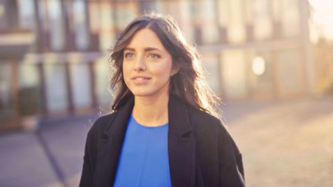woman feels no anxiety or worries