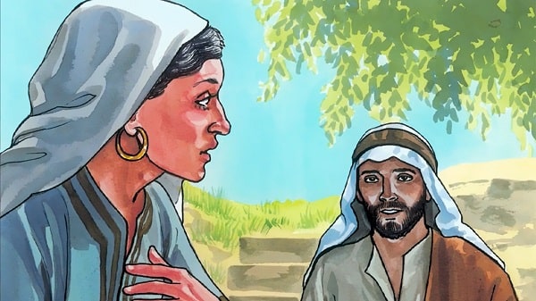 the samaritan woman shocked what Jesus said