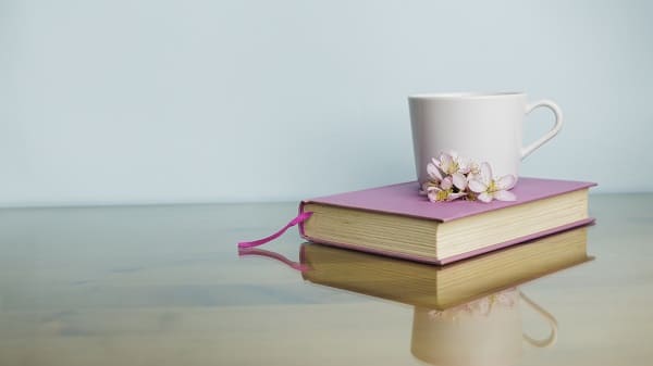 Book and cup