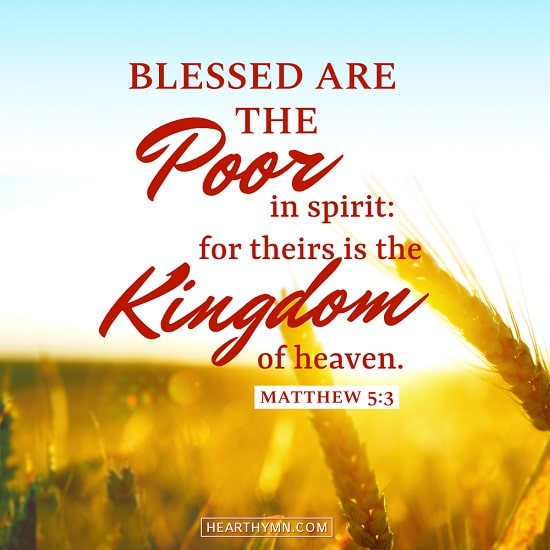 Matthew 5:3 - 8 Beatitudes Image