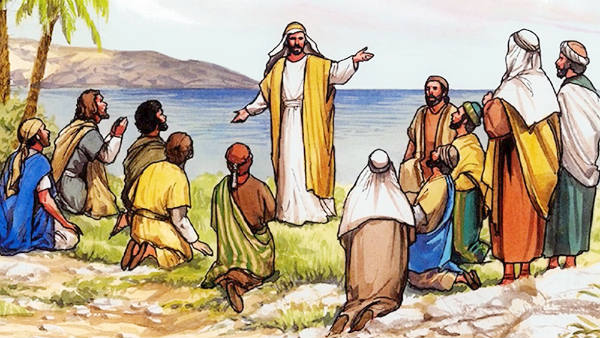 the Lord Jesus met with His eleven disciples in a mountain in Galilee and sent them to preach His teachings to the end of the world