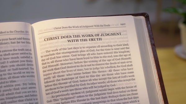 Christ does the work of judgment with the truth