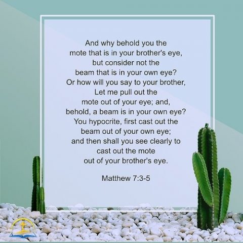 The Beam in Your Own Eye - Matthew 7:3–5 - Daily Devotional