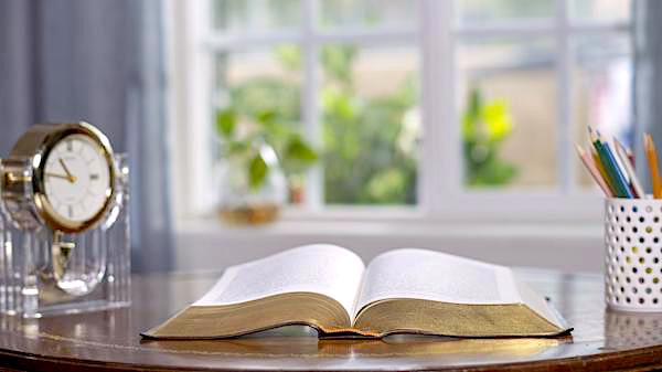 The book and clock