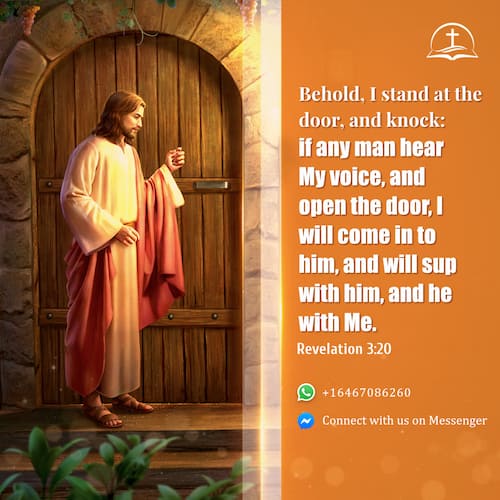 The Way To Welcome The Lord S Return Revelation 3 20 Bible