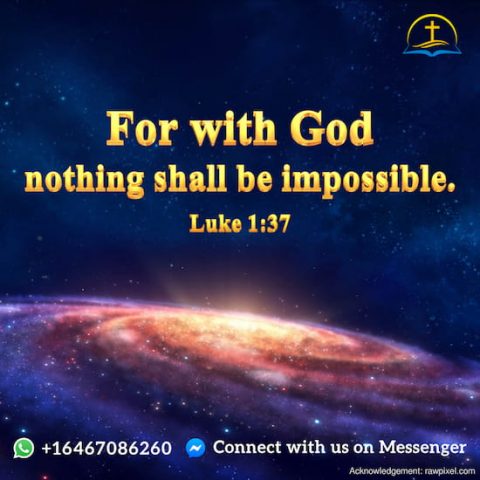 Luke 1:37 - Bible Quote