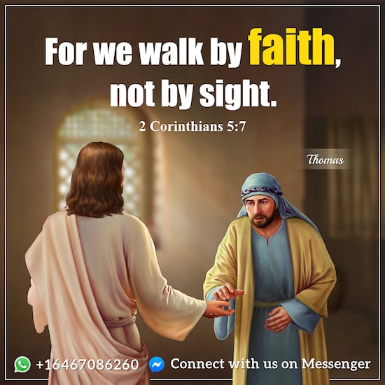 2 Corinthians 5:7 - Bible Quote