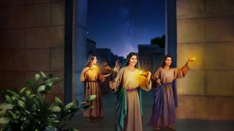 Wise Virgin Welcoming the Lord